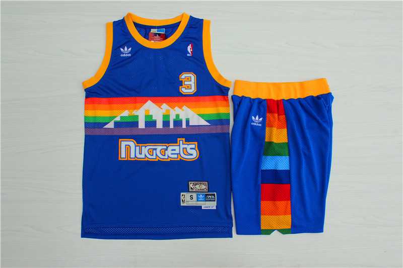 Nuggets 3 Allen Iverson Blue Hardwood Classics Jersey (With Shorts),We sell and wholesale Nuggets 3 Allen Iverson Blue Hardwood Classics Jersey (With Shorts) on line form chian!